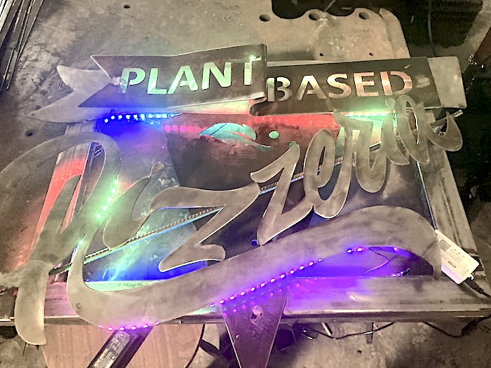 Plant Based Restaurant Sign